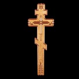 Крест православный малый с рисунком №12-2